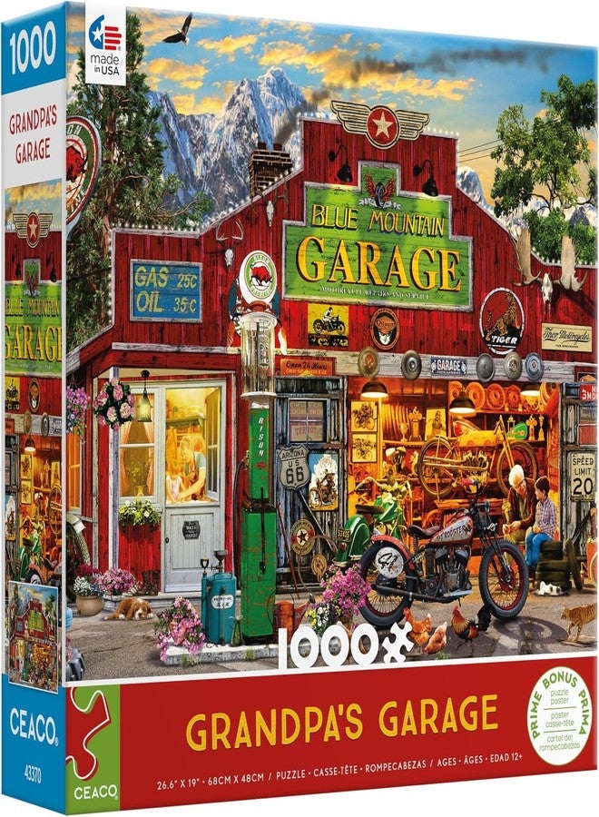 سيكو أحجية الصور المقطوعة Ceaco - كراج الجد - 1000 قطعة - Image 3